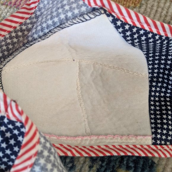 RARE ICONIC AMERICANA vintage American flag bikini top WOMEN'S SIZE LARGE - Picture 5 of 6